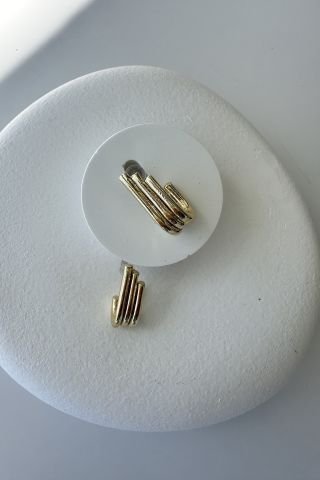 Gold Asimetrik Küpe