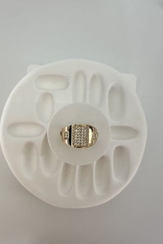 Vip Seri Zirkon Taşlı Ayarlanılabilir Gold Yüzük