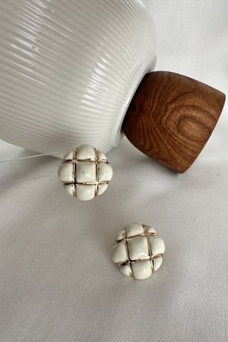 Baklava Dilim Bombeli Küpe