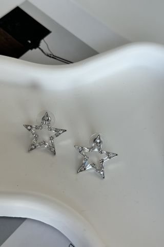 Silver Küçük Yıldız Küpe