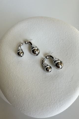 Silver Tasarım  İç İçe Geçirilmeli Küpe