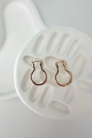 XP Kaplama Rose Gold Minimal Küpe