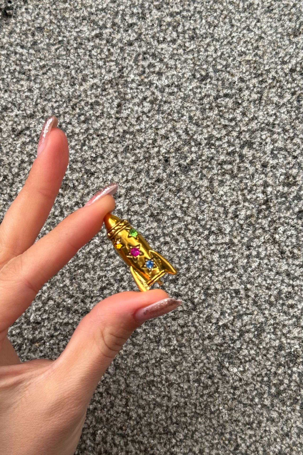 Gold Küçük Roket Broş