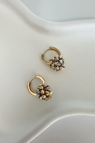 Topçuk Dorikalı Gold küpe