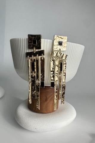 Gold Sarkık Büyük Küpe
