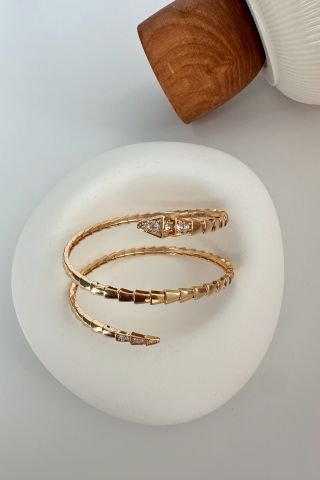Gold Sarmal Yılan Bileklik