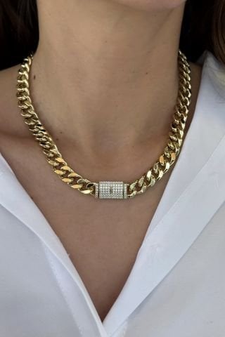 Xuping Zirkon Taş Detaylı Kolye