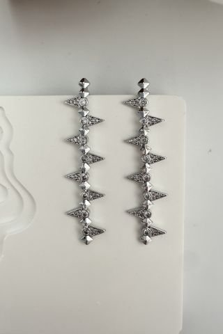 Silver Zigzag Küpe