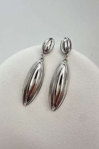 Silver Uzun Damla Küpe