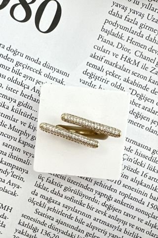 Ayarlanabilir Gold İnce Tasarım Yüzük